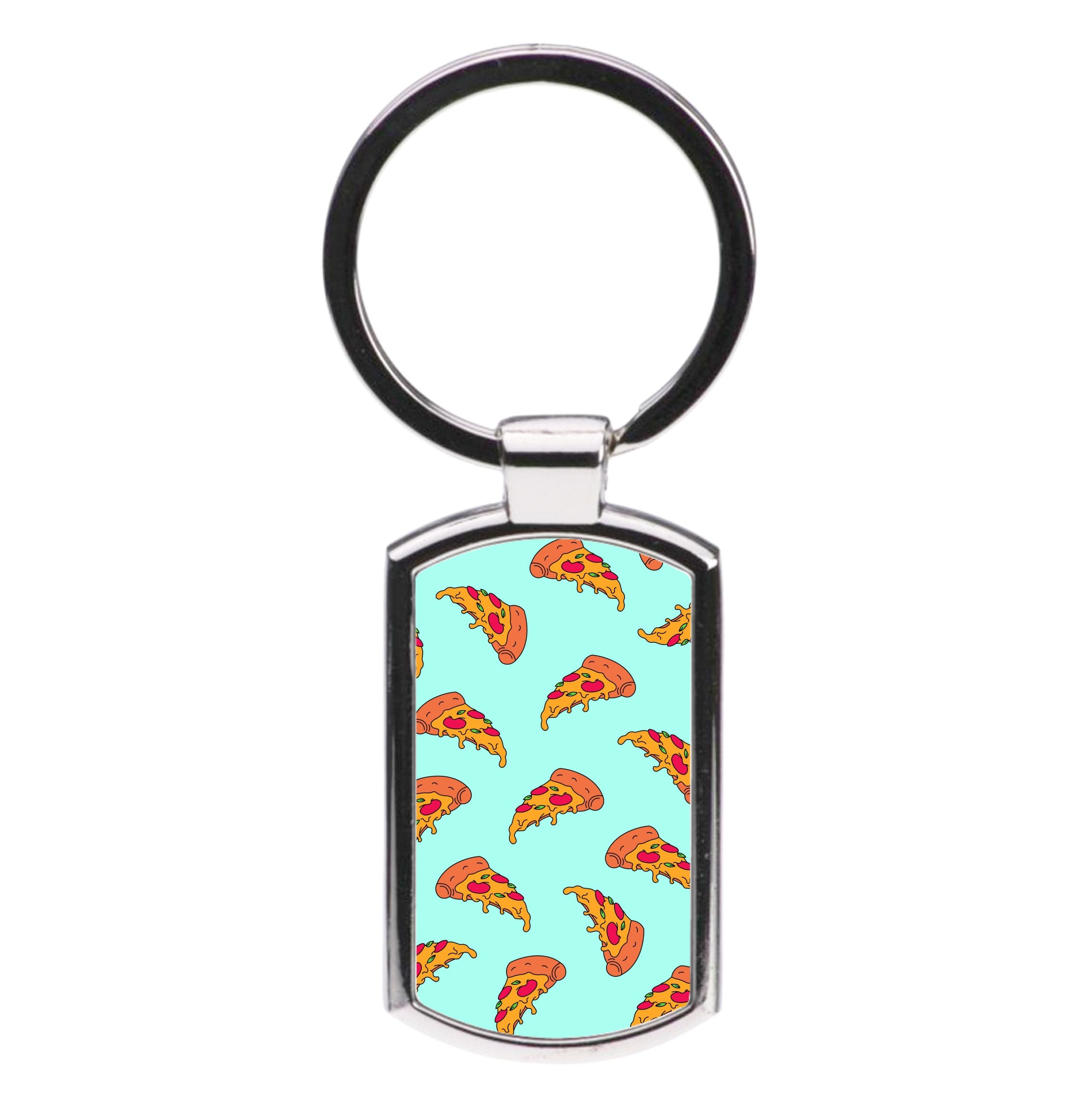 Pizza - Fast Food Patterns Luxury Keyring