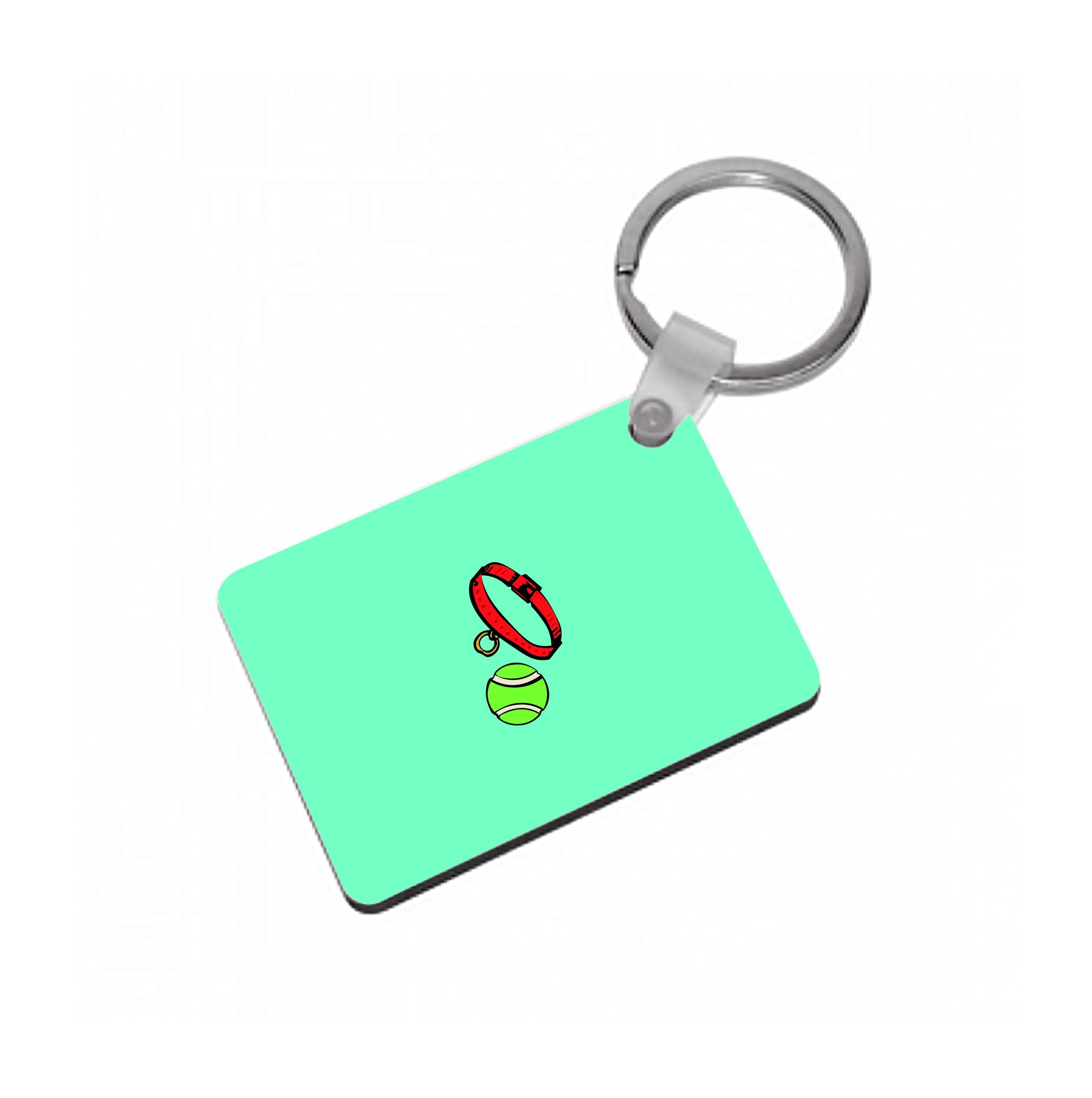 Collar and ball - Dog Patterns Keyring