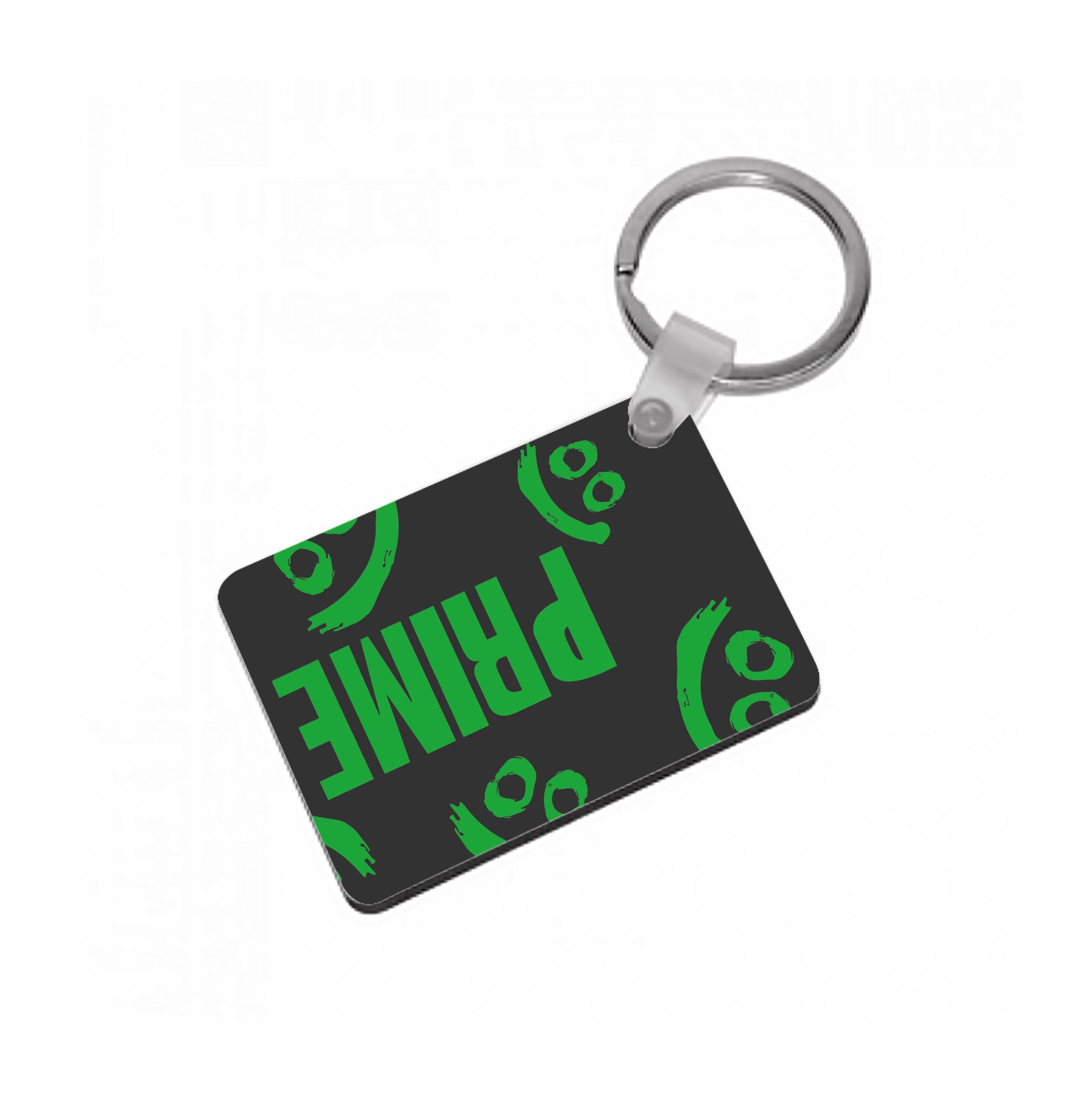 Prime - Green And Black Keyring