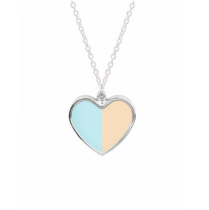 Blue And Yellow - Heart TV Necklace