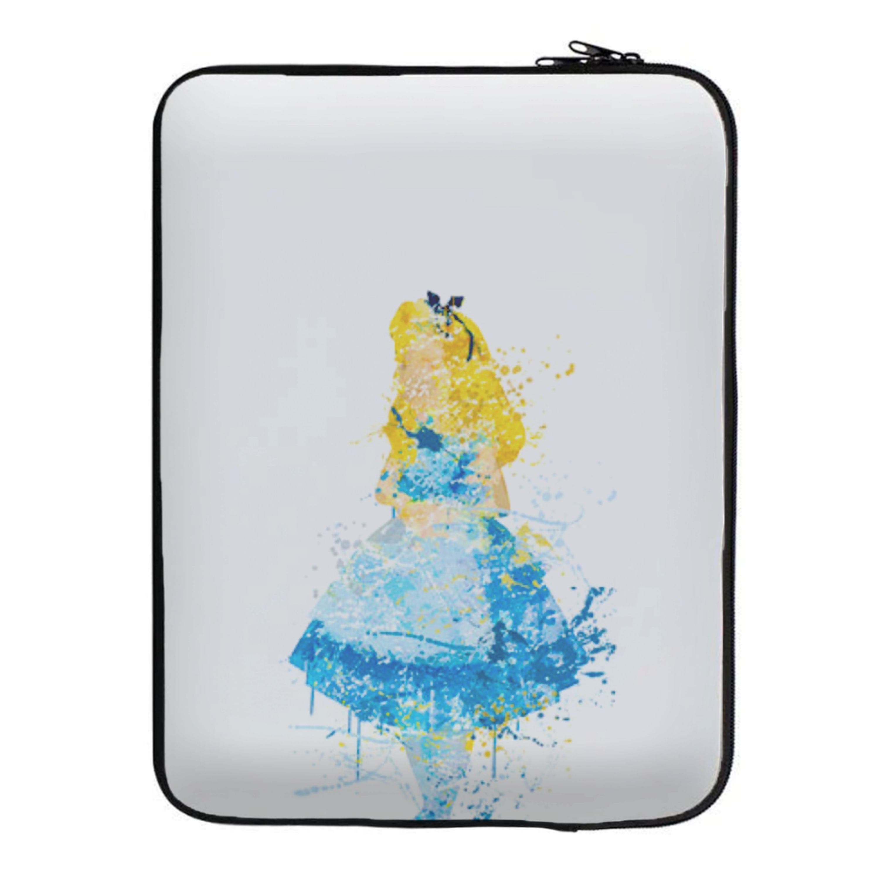 Watercolour Alice in Wonderland Fairytale Laptop Sleeve