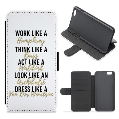 Like A Gossip Girl Flip / Wallet Phone Case - Fun Cases