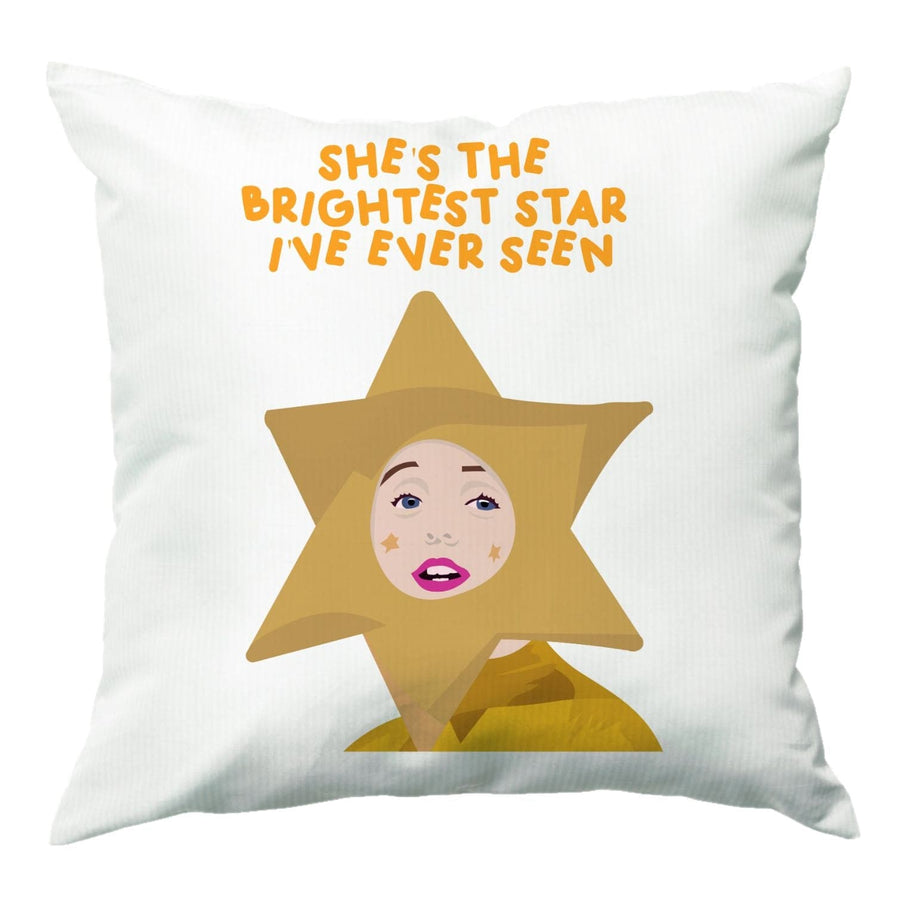 She's The Brightest Star I've Ever Seen - Christmas Cushion
