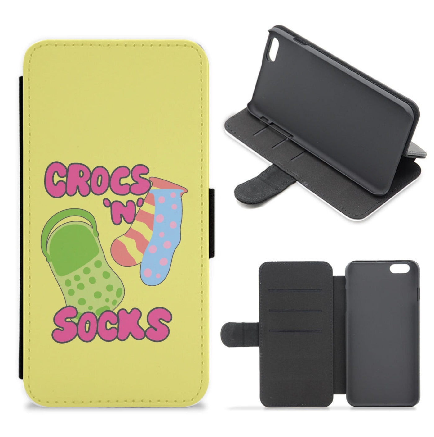 Crocs And Socks - Crocs Flip / Wallet Phone Case