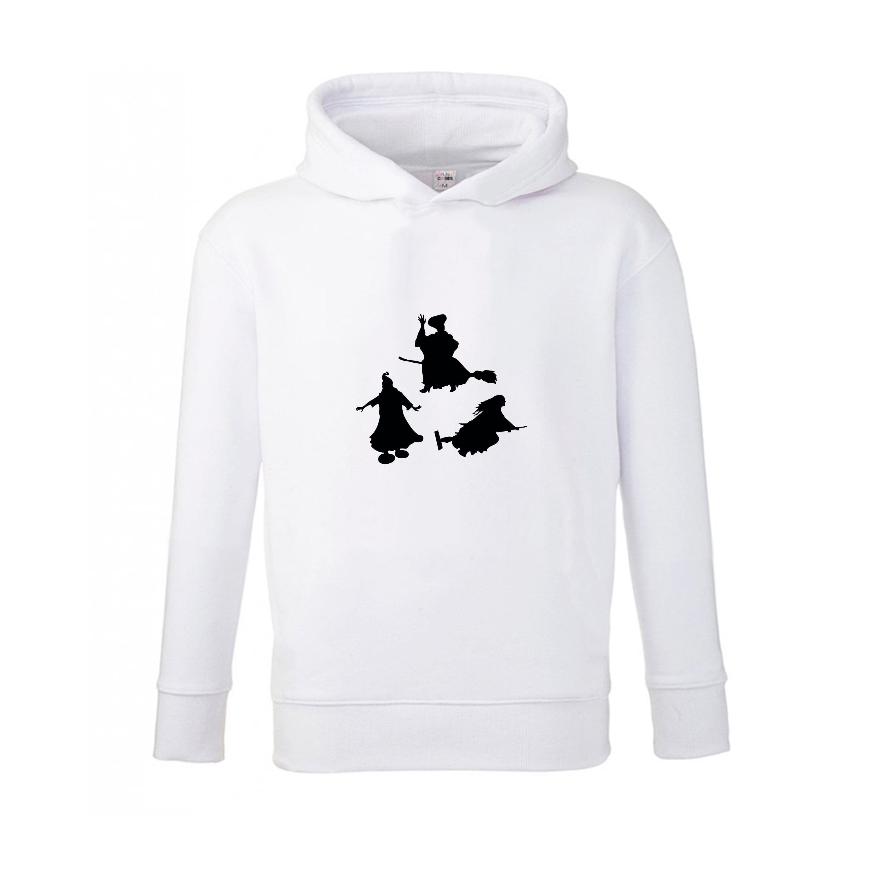 Witches Outline - Hocus Halloween Kids Hoodie