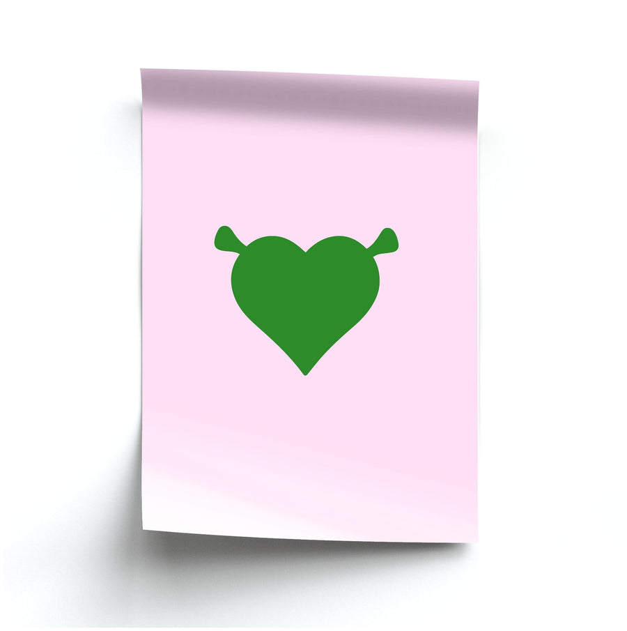 Shrek Heart Poster