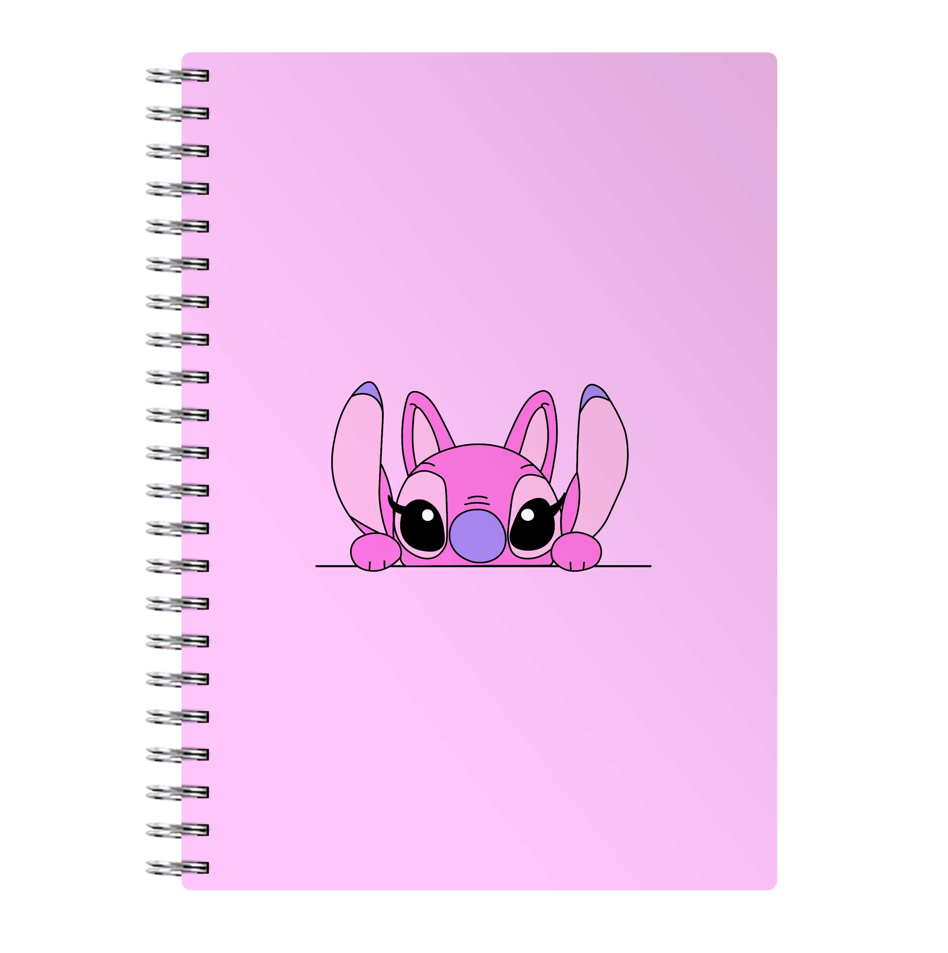 Angel Leaning - Pink Alien Notebook