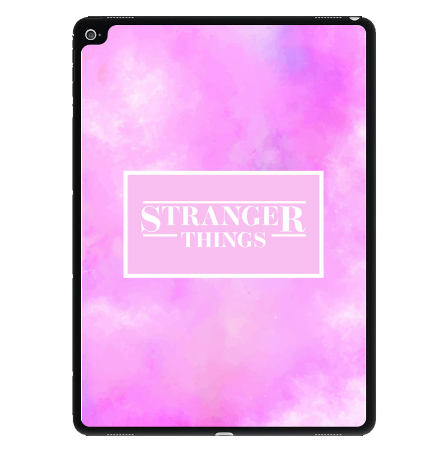 Pink Galaxy Stranger Things iPad Case