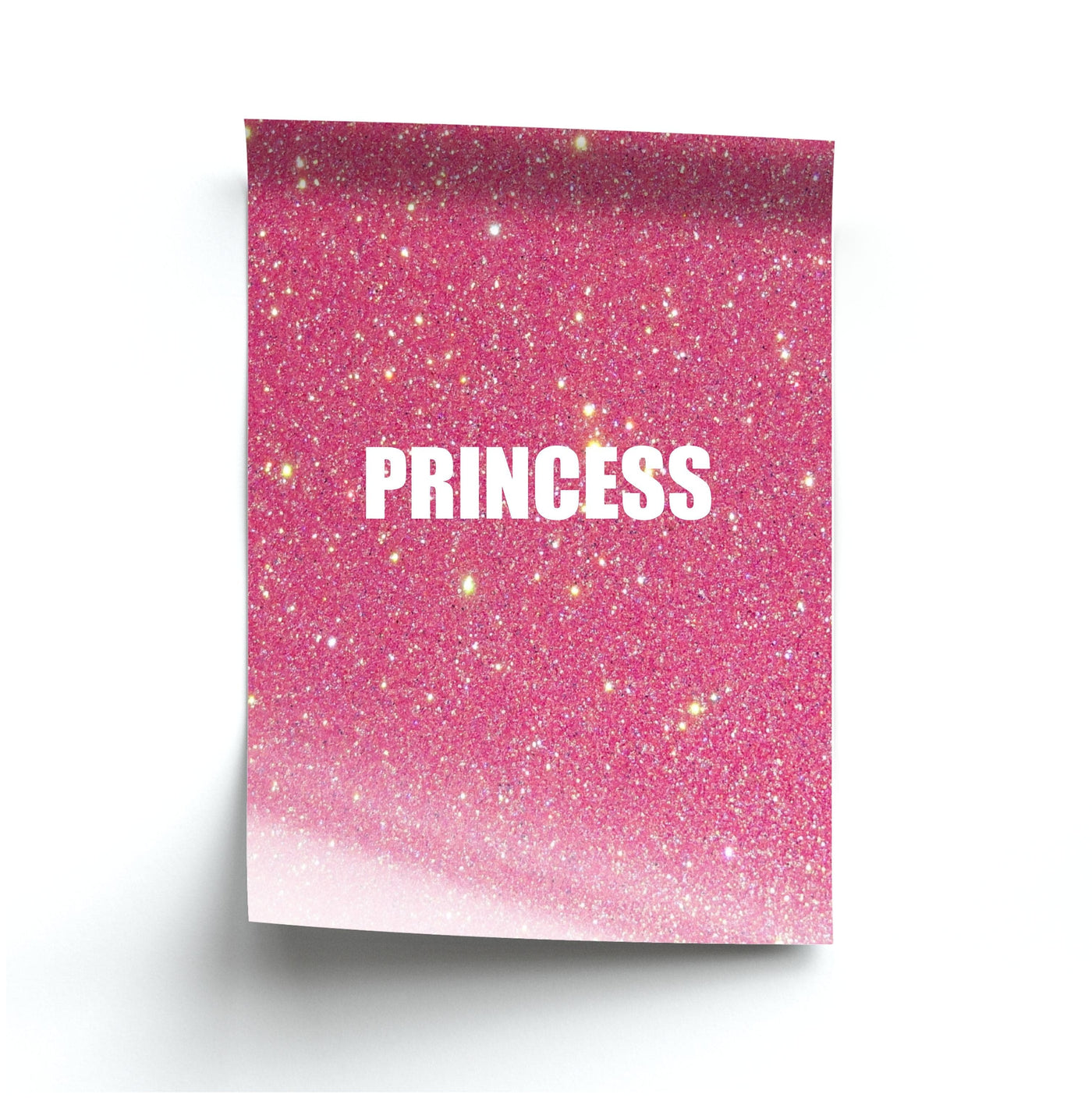 Glittery Pink Princess Poster