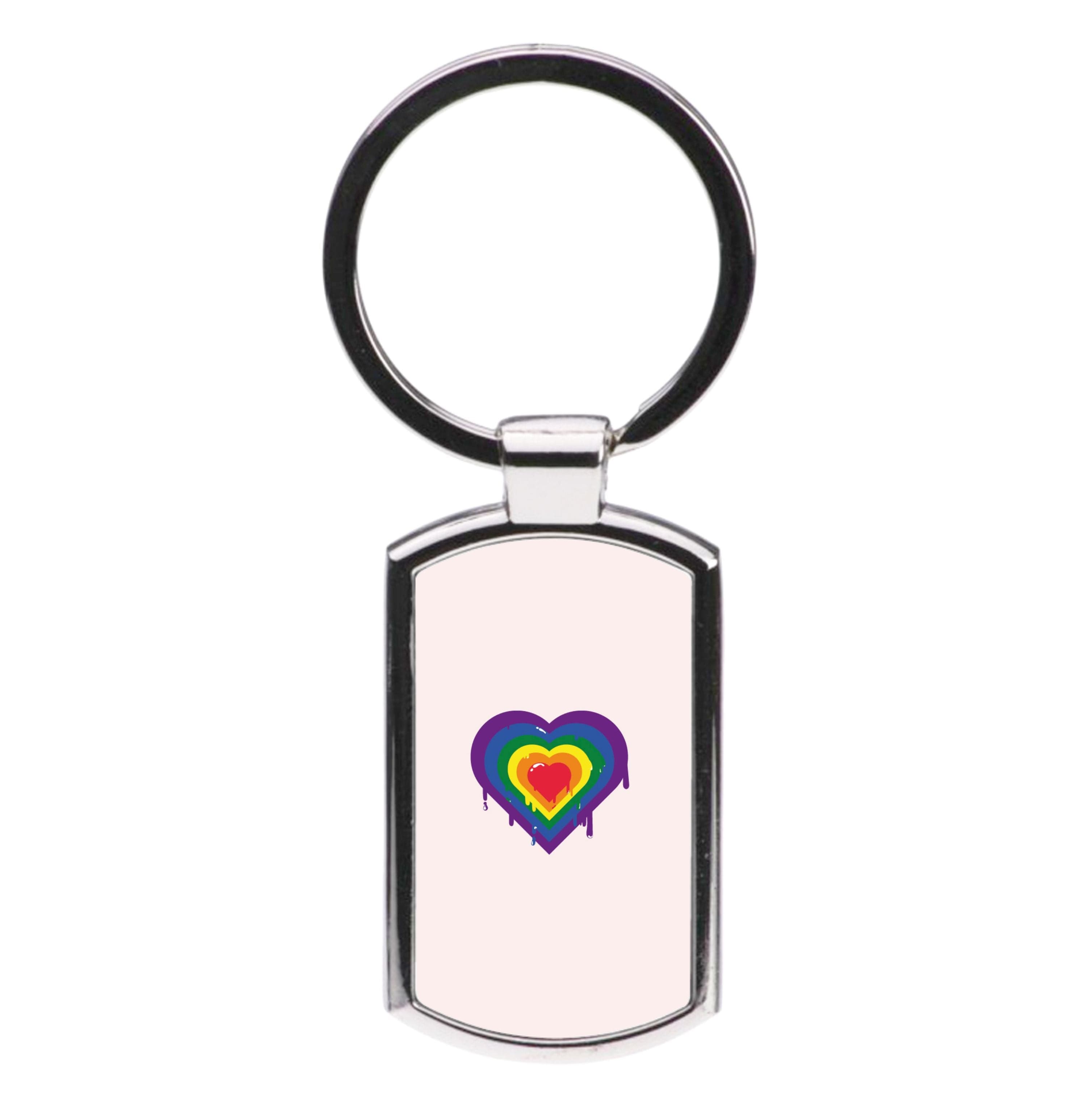 Dripped heart - Pride Luxury Keyring