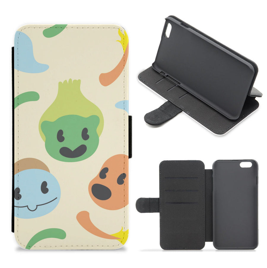 Pokemon pattern Flip / Wallet Phone Case