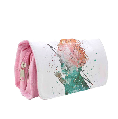 Watercolour Princess Merida Brave Fairytale Pencil Case