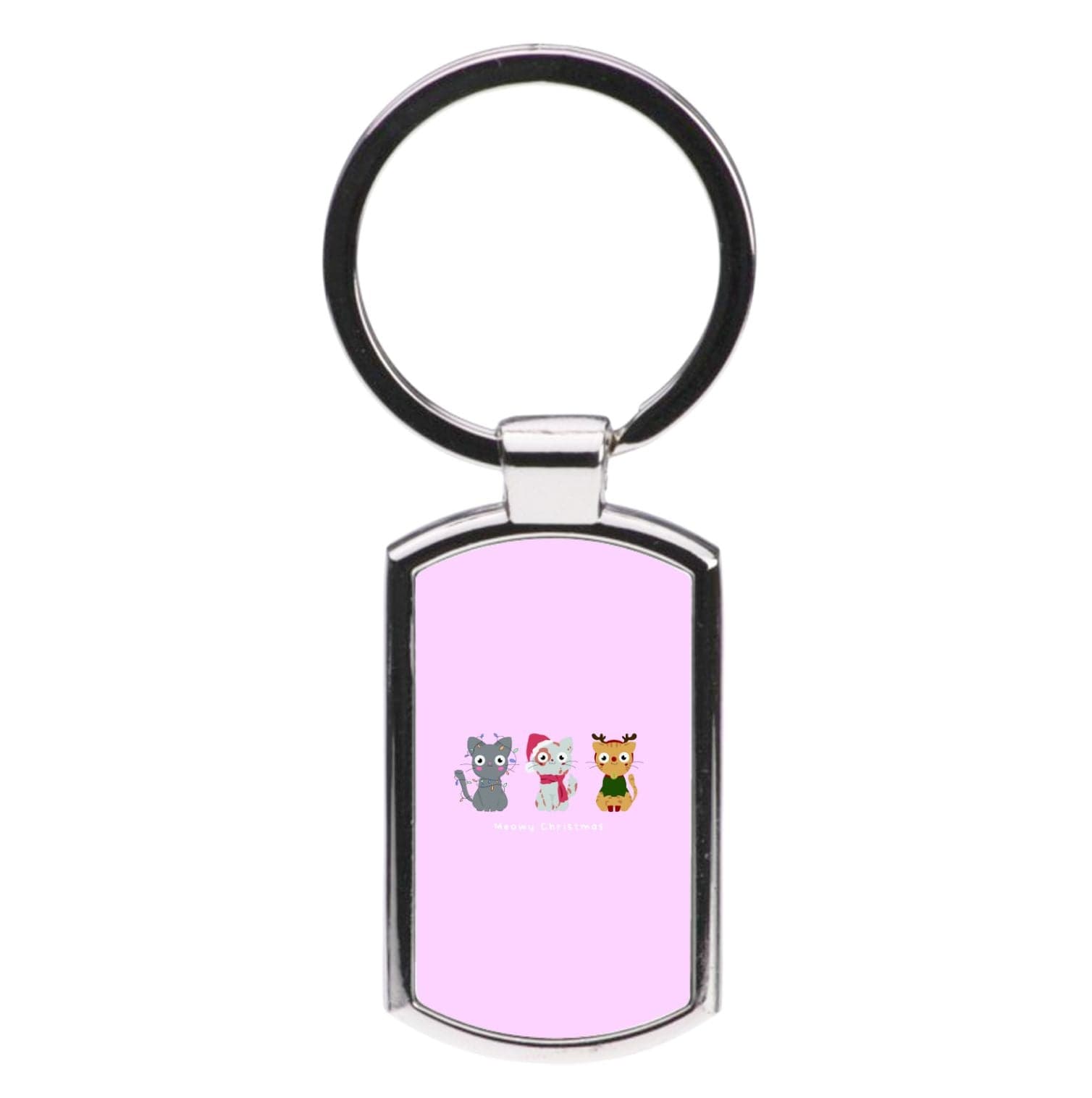 Meowy Christmas  Luxury Keyring