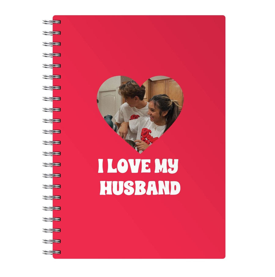 I Love My Husband - Personalised Couples Notebook