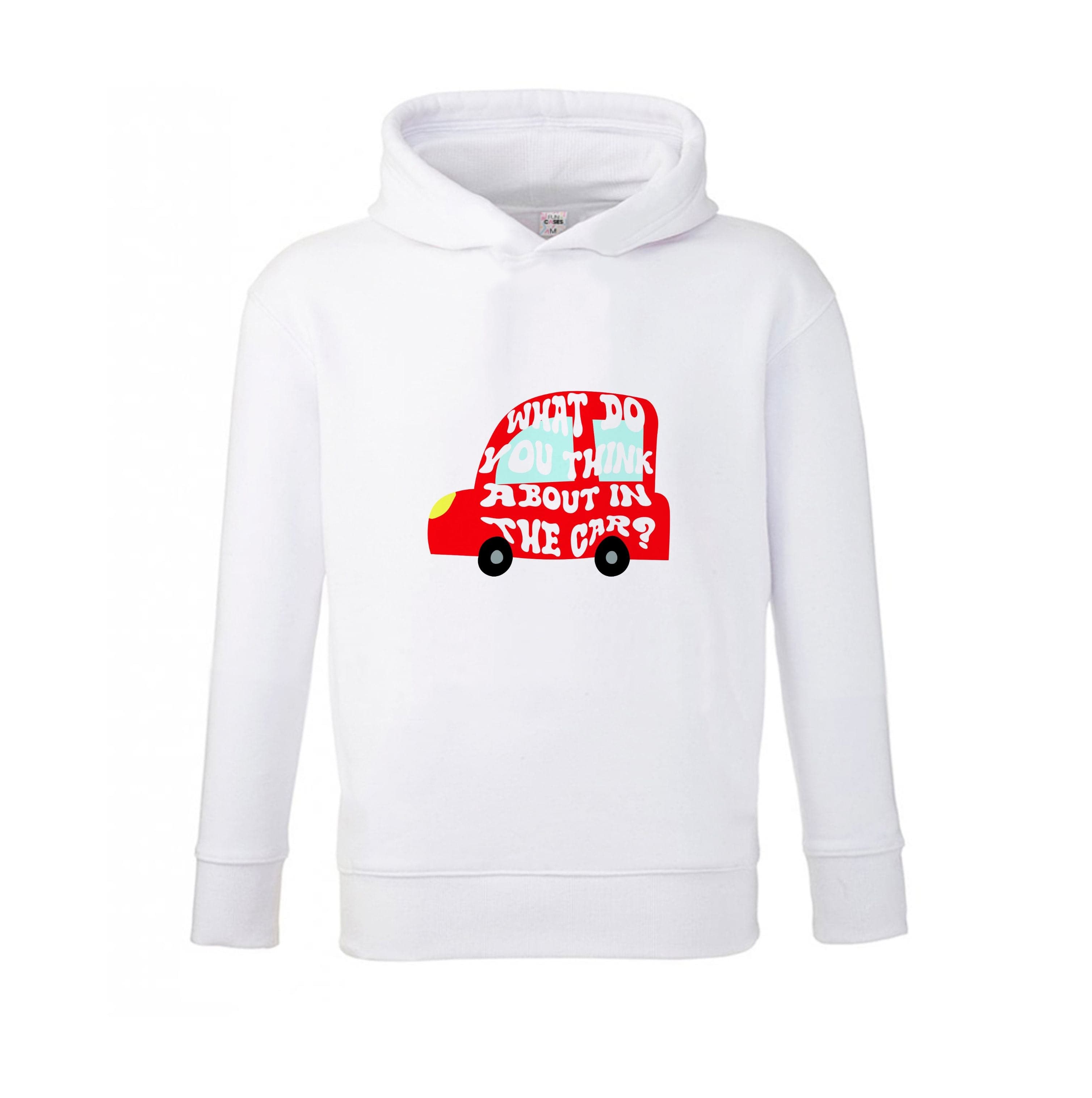 What Do You Think About In The Car? Kids Hoodie