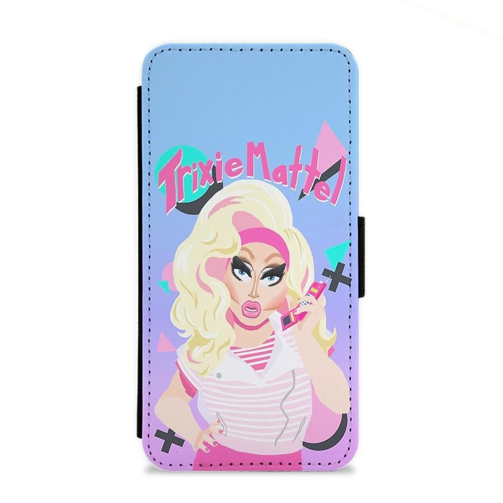 Trixie Mattel 80's Realness - RuPaul's Drag Race Flip Wallet Phone Case - Fun Cases