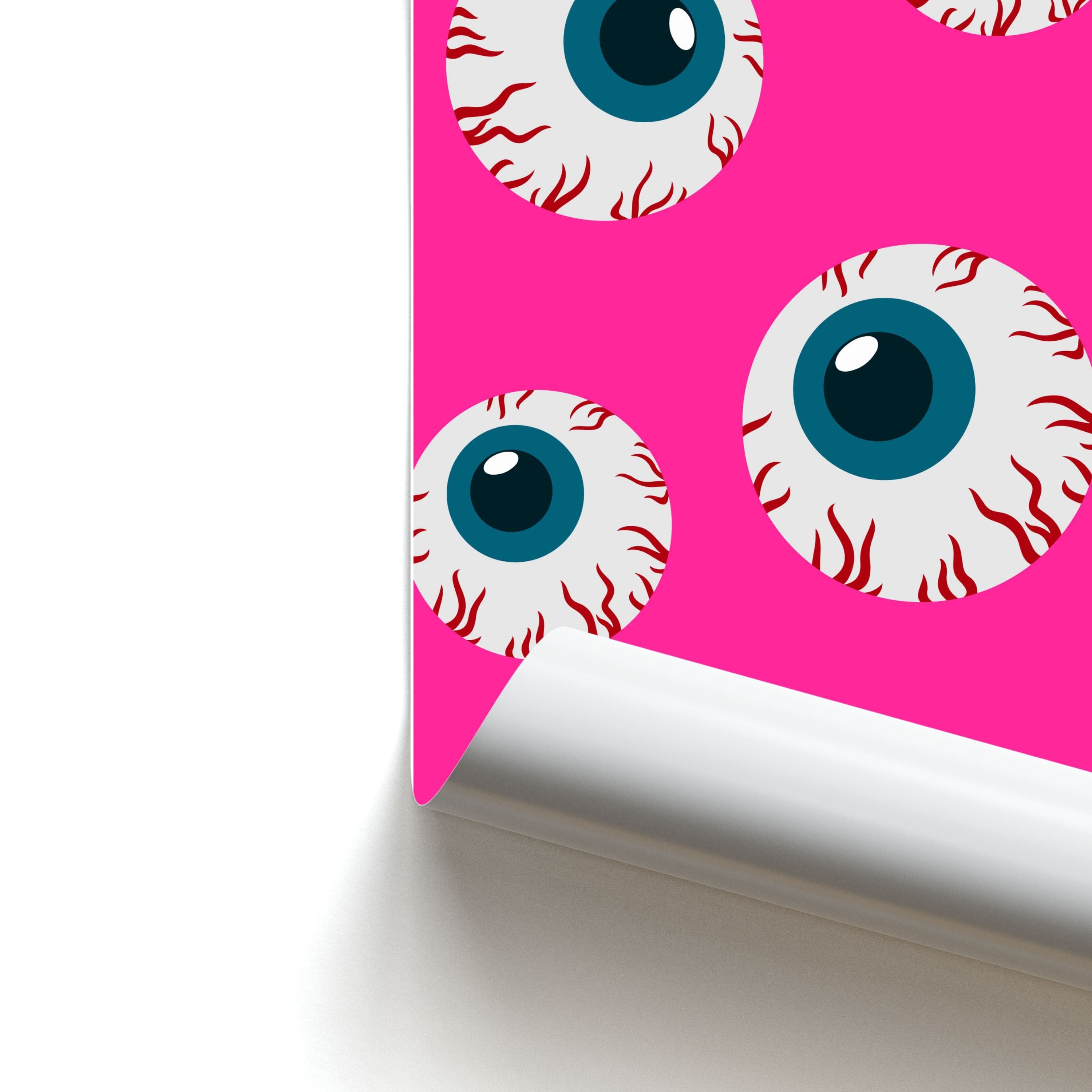 Spooky Eye Pattern Poster