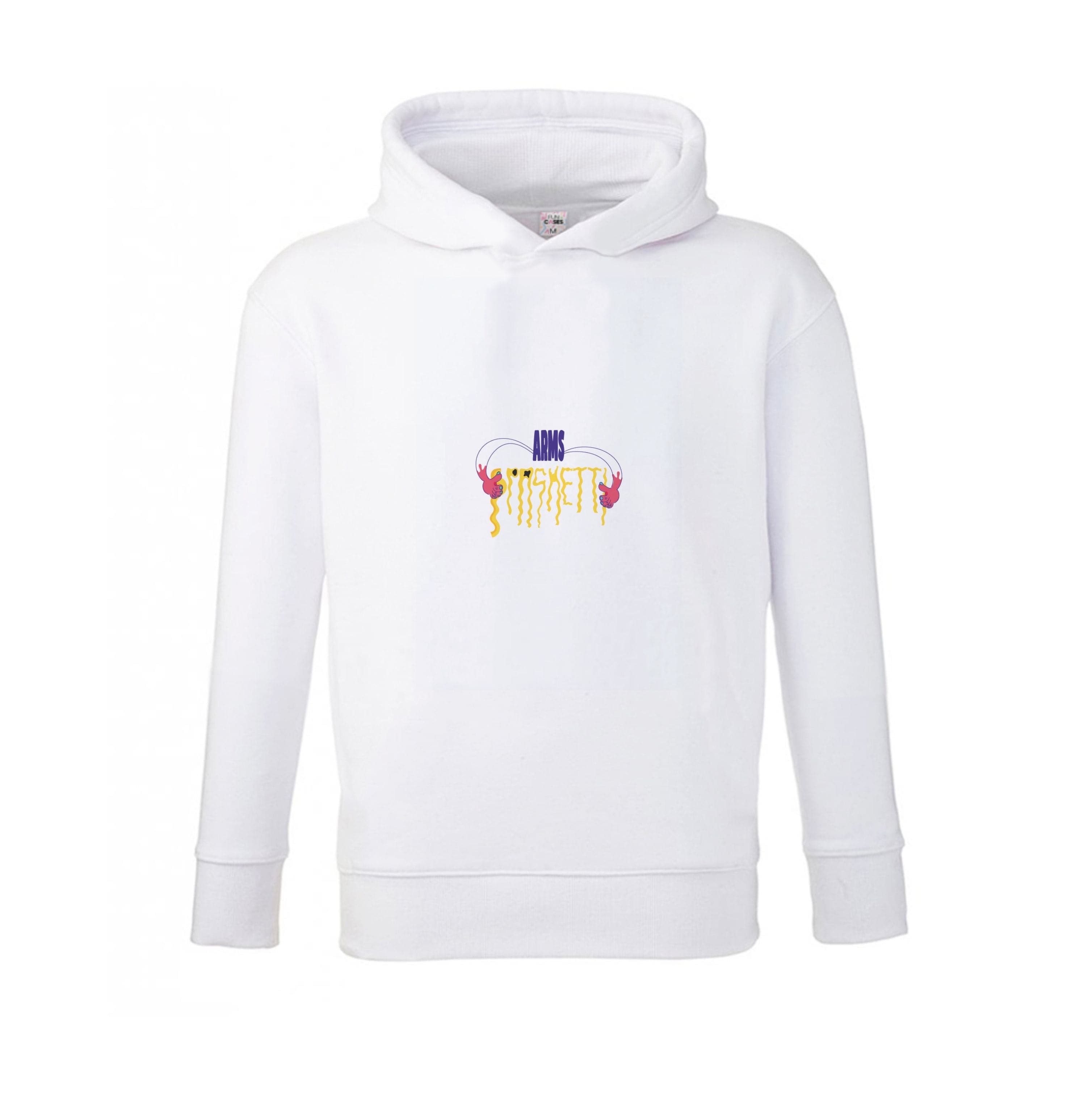 Arms Spaghetti - Pink Kids Hoodie