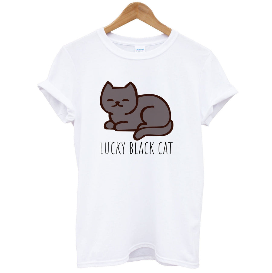 Lucky Black Cat - Cats T-Shirt