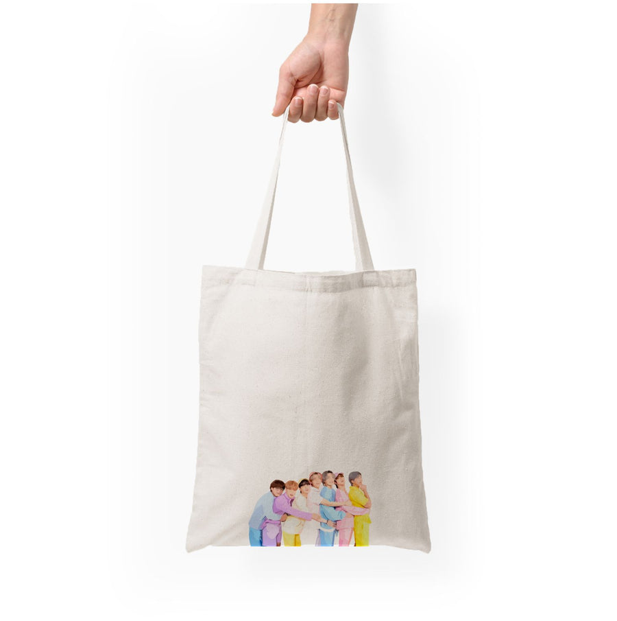 Colourful BTS Band Tote Bag
