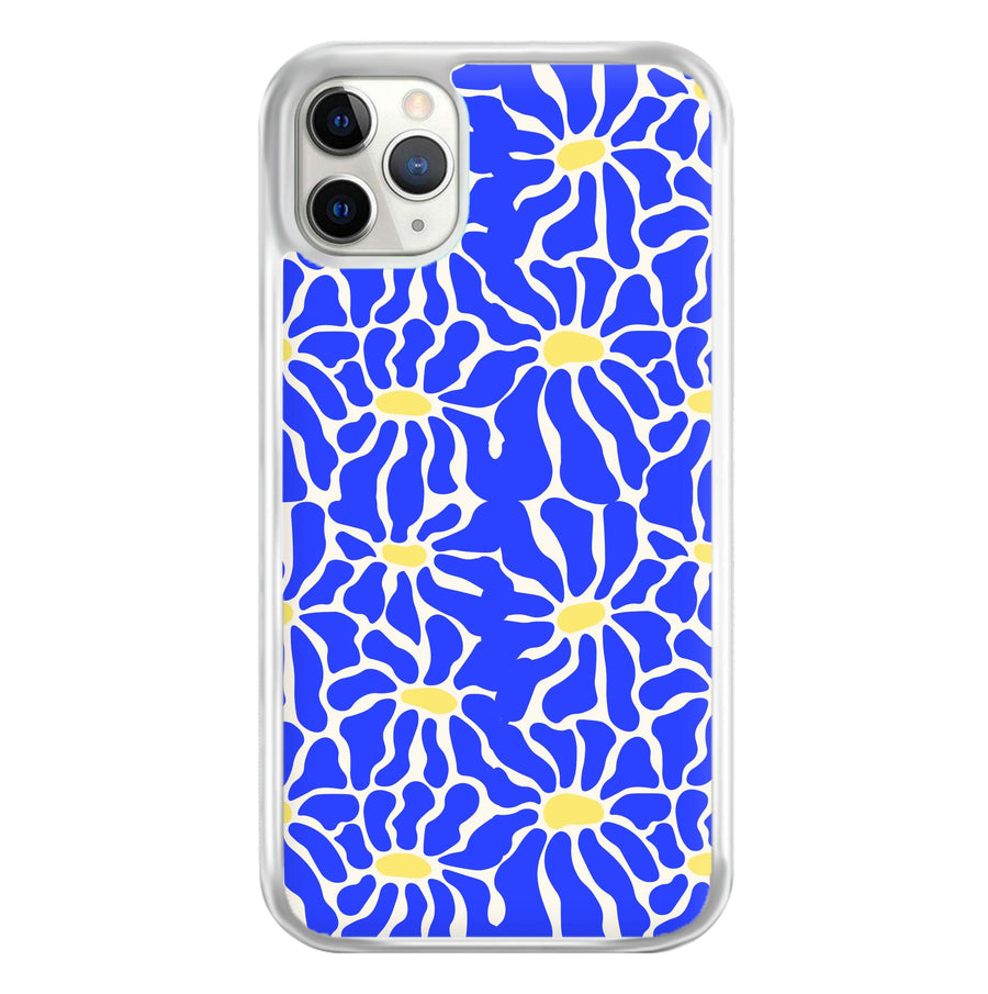 Dark Blue Flowers - Summer Phone Case