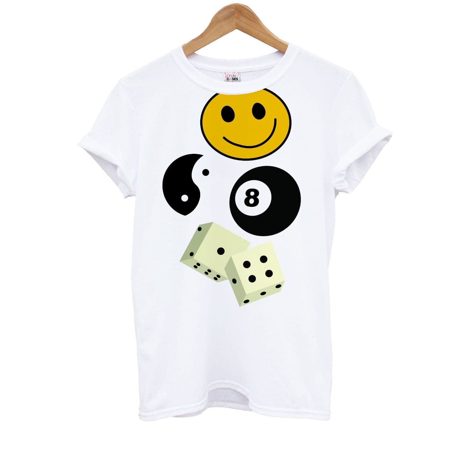 8 Ball Pattern - Skate Aesthetic  Kids T-Shirt