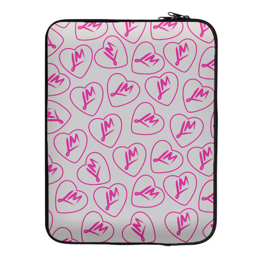 Pink Logo Pattern - Little Mix Laptop Sleeve