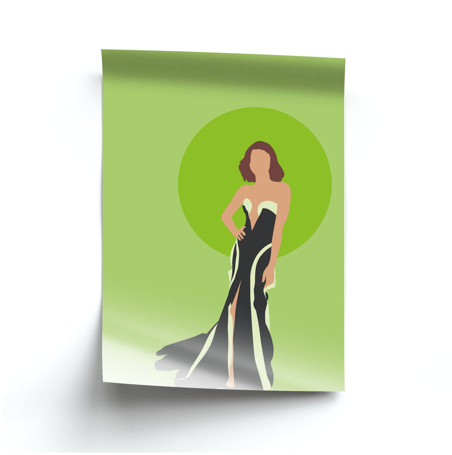 Green Dress - Zendaya Poster