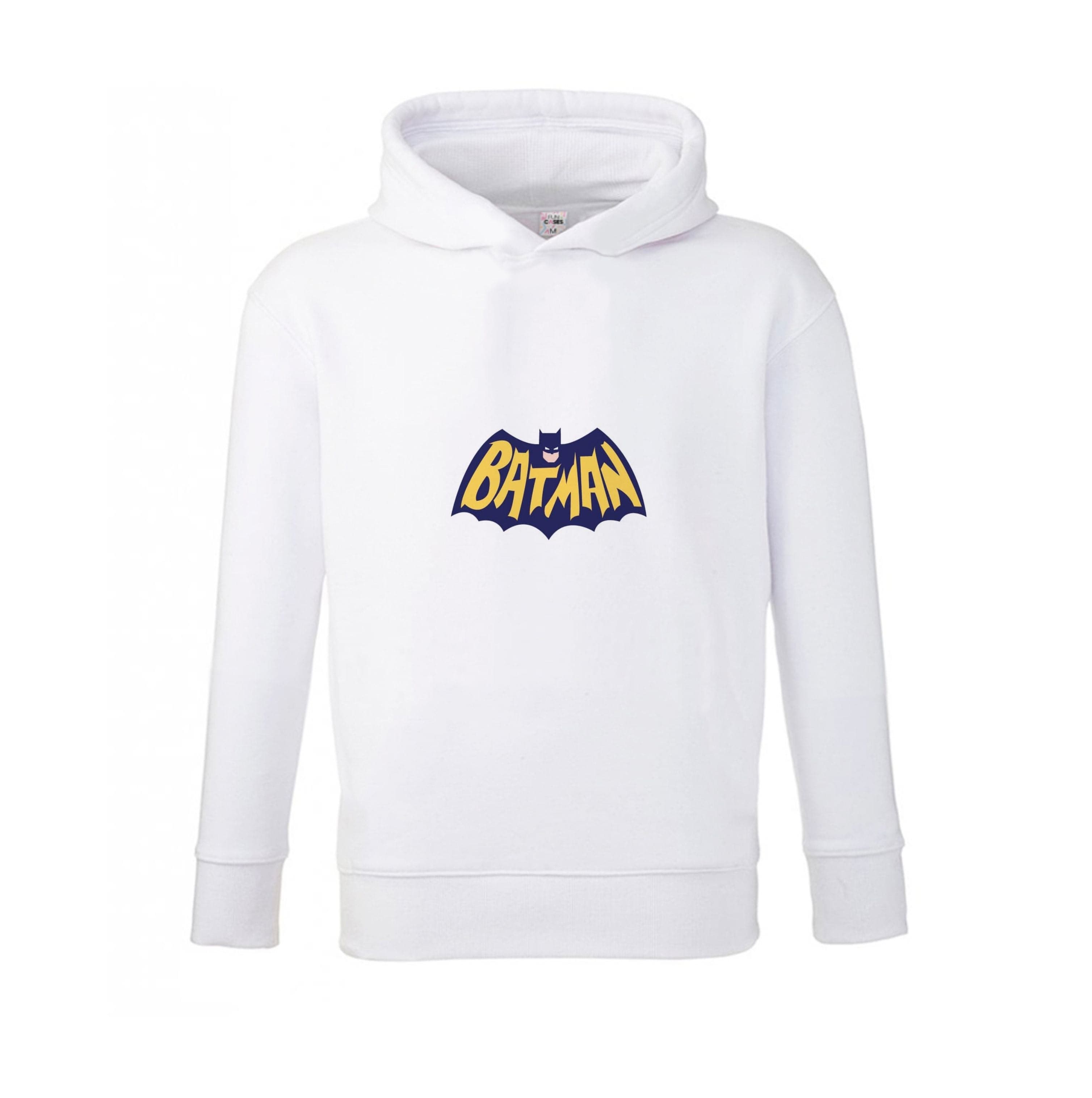 Bat Superhero Purple Logo Kids Hoodie