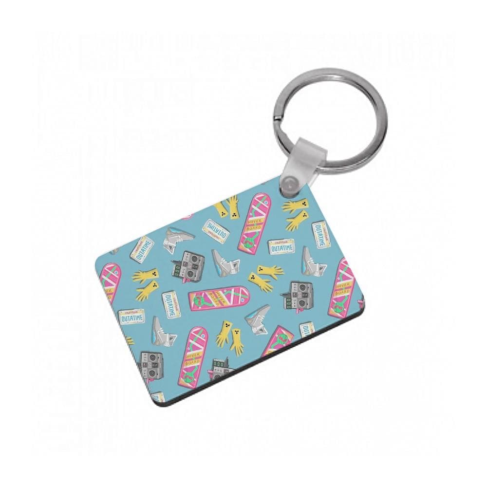 Back to the Future Pattern Keyring - Fun Cases
