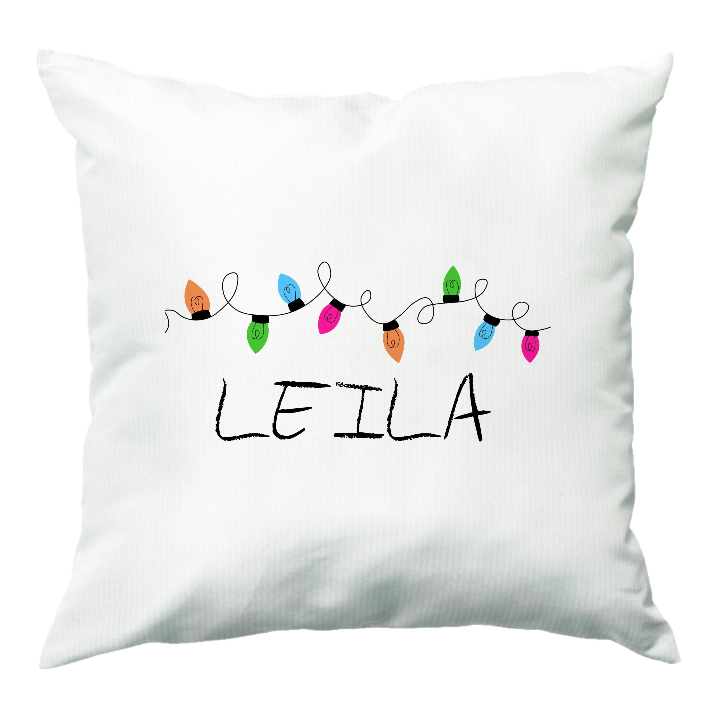 Fairy Lights - Personalised Stranger Cushion