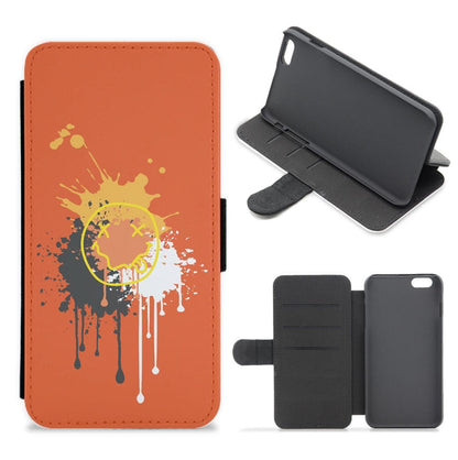 Orange Graffiti - Skate Aesthetic  Flip / Wallet Phone Case