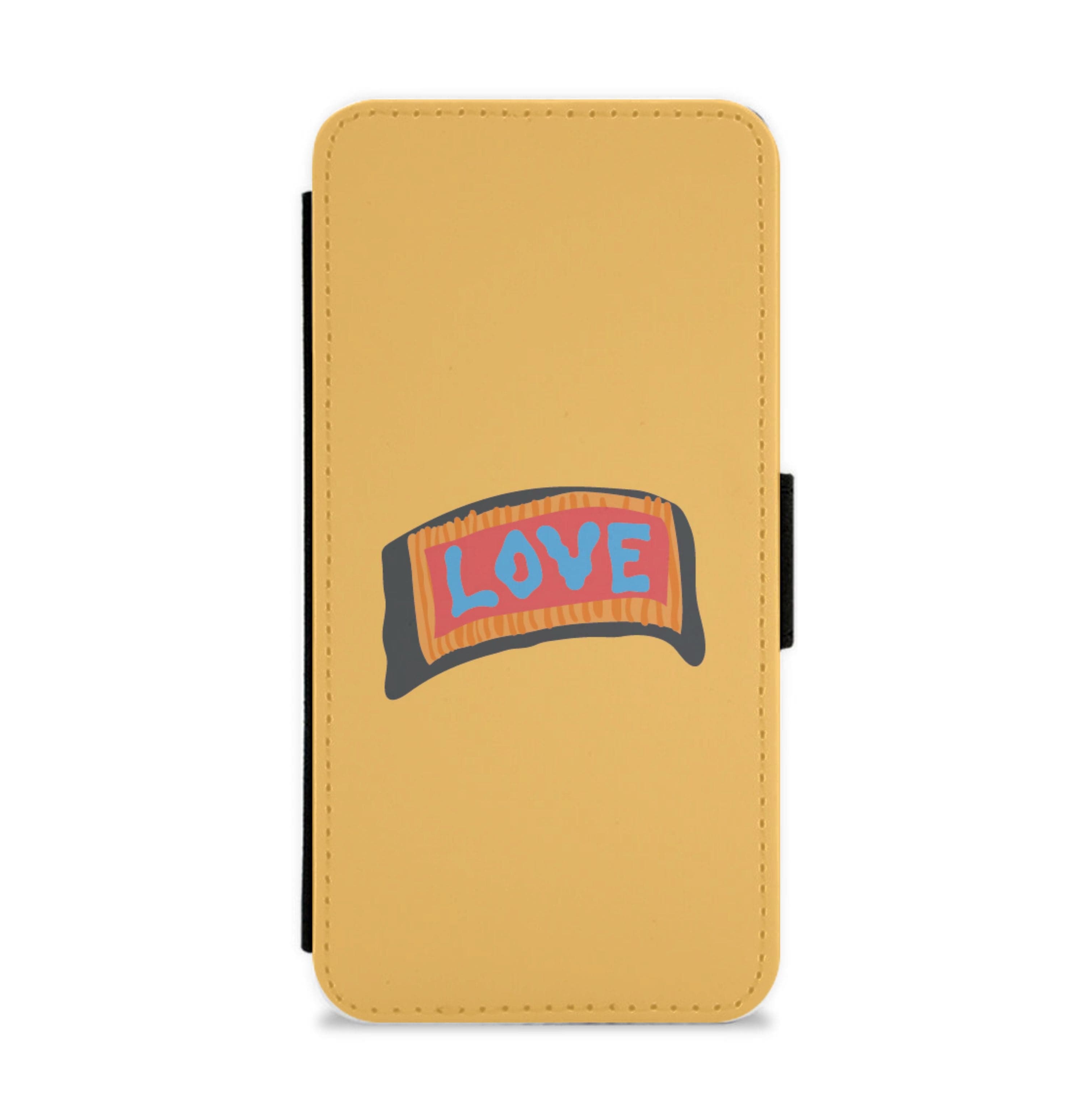 Orange Love - Peep Flip / Wallet Phone Case