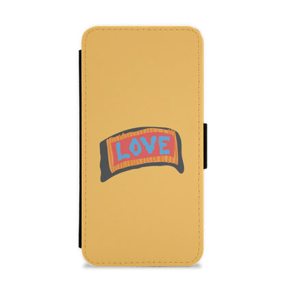 Orange Love - Peep Flip / Wallet Phone Case