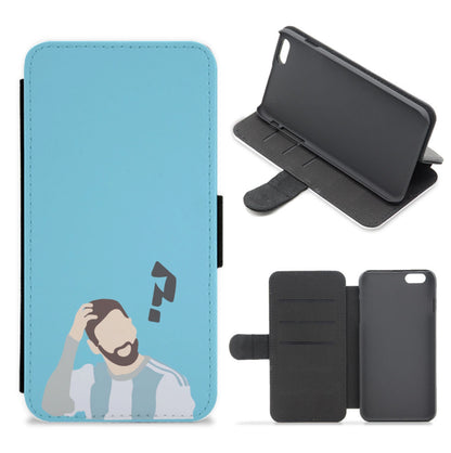 Question Mark - Messi Flip / Wallet Phone Case