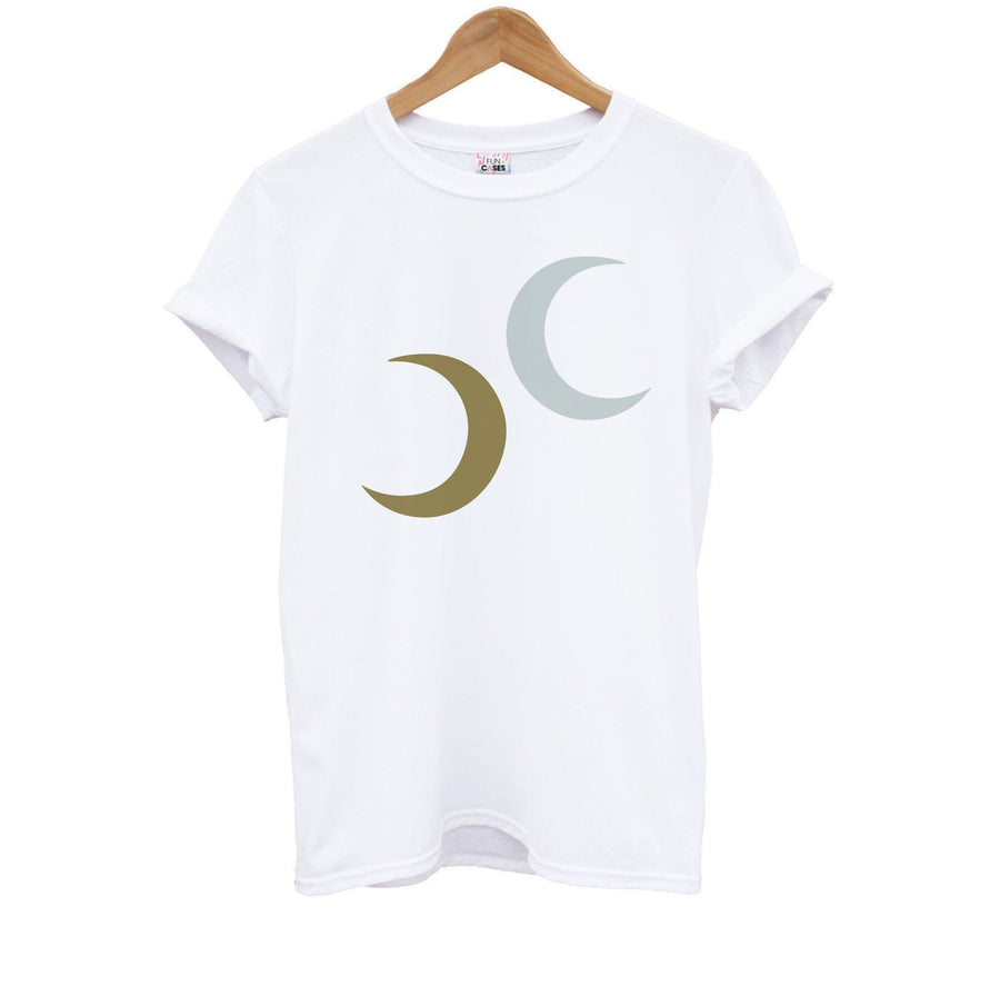 Gold And Silver Moons - Moon Knight Kids T-Shirt