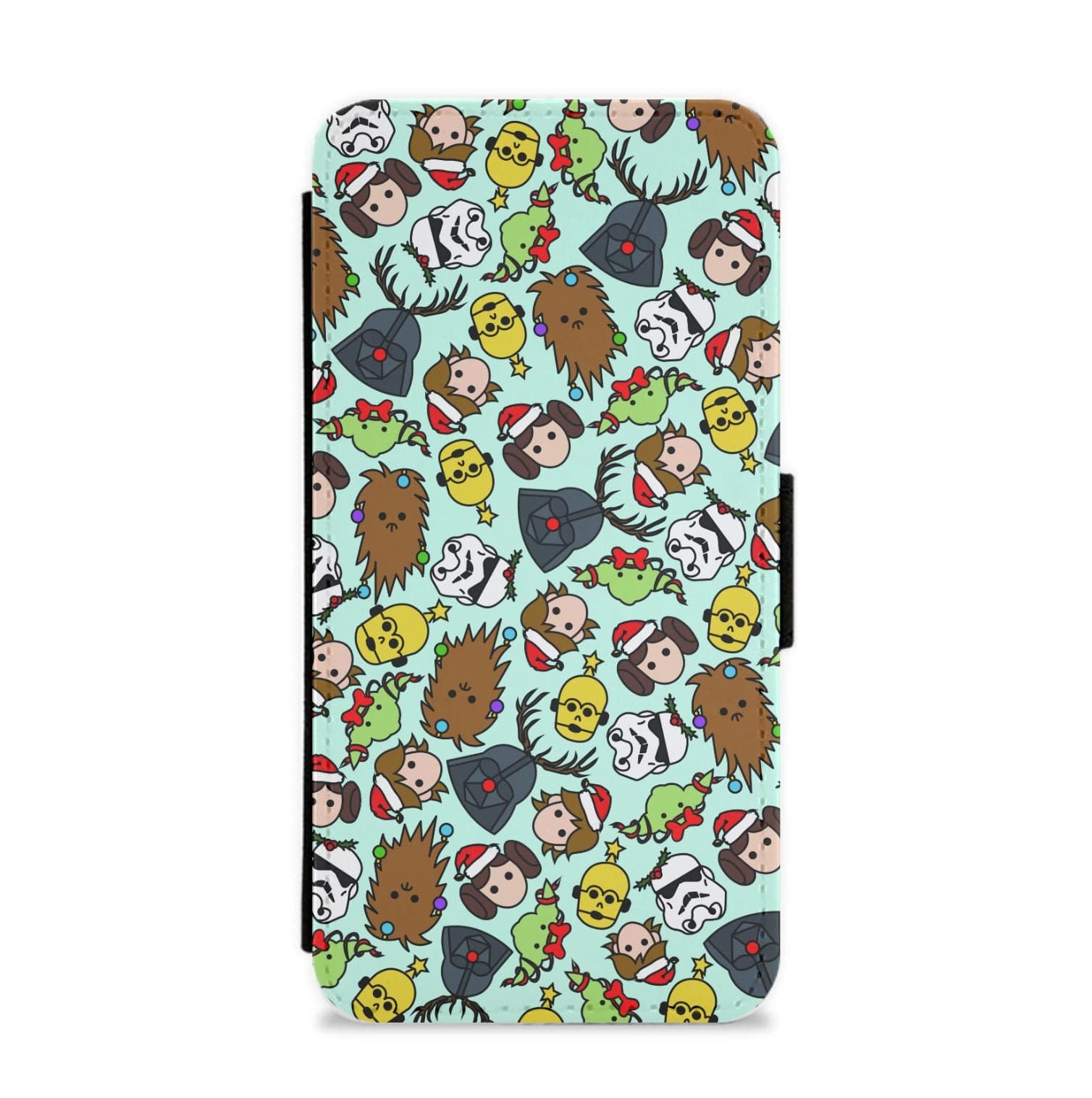 Star Wars Christmas Pattern Flip / Wallet Phone Case