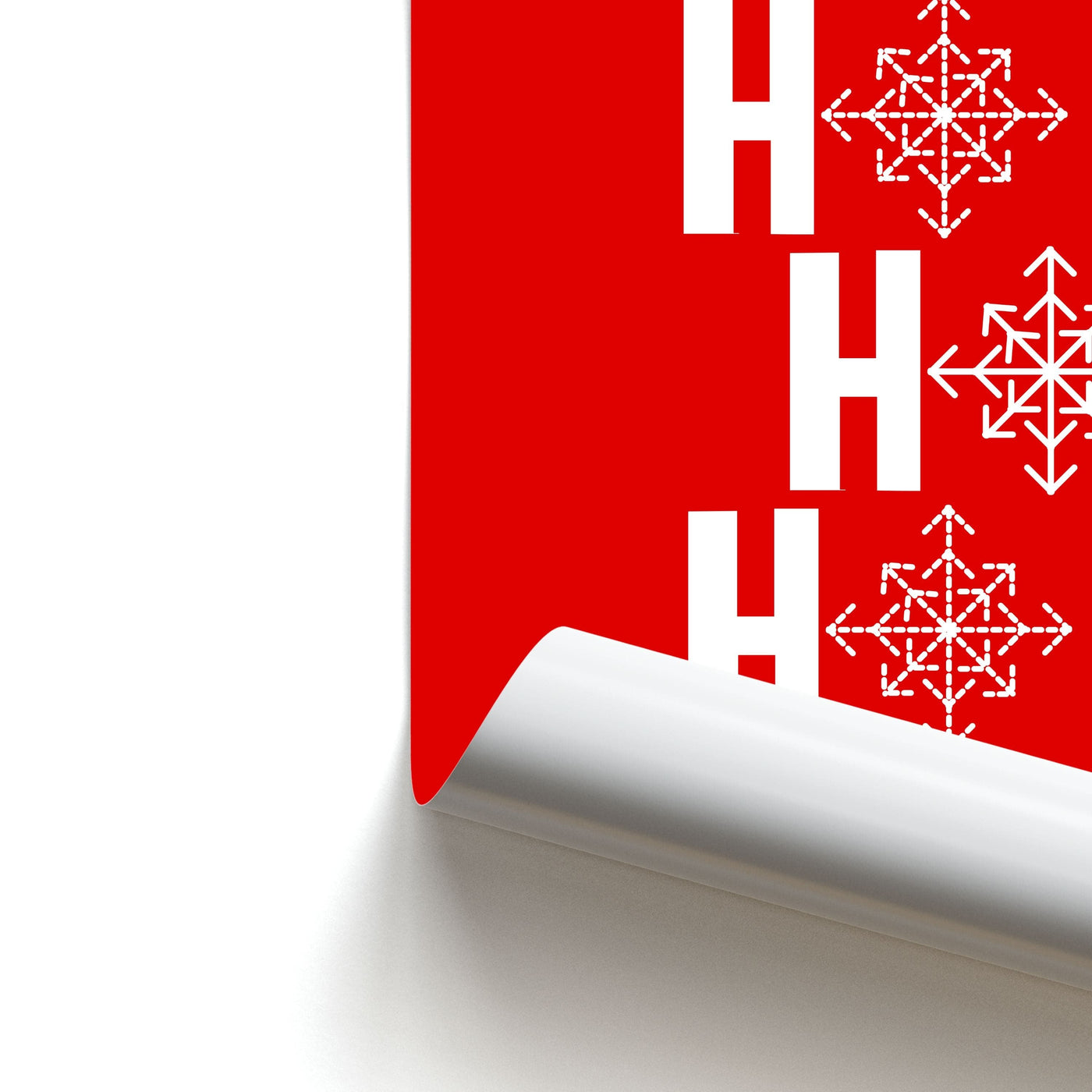 HO HO HO - Christmas Patterns Poster