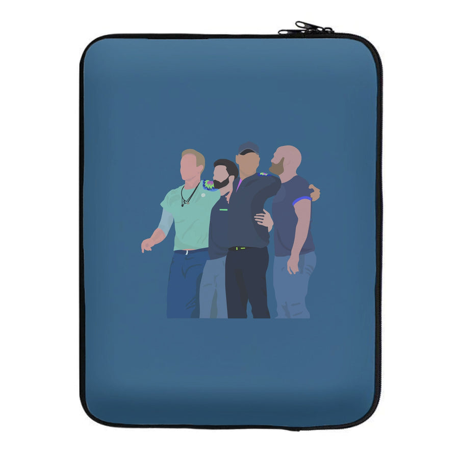 Coldplay Band Blue Laptop Sleeve