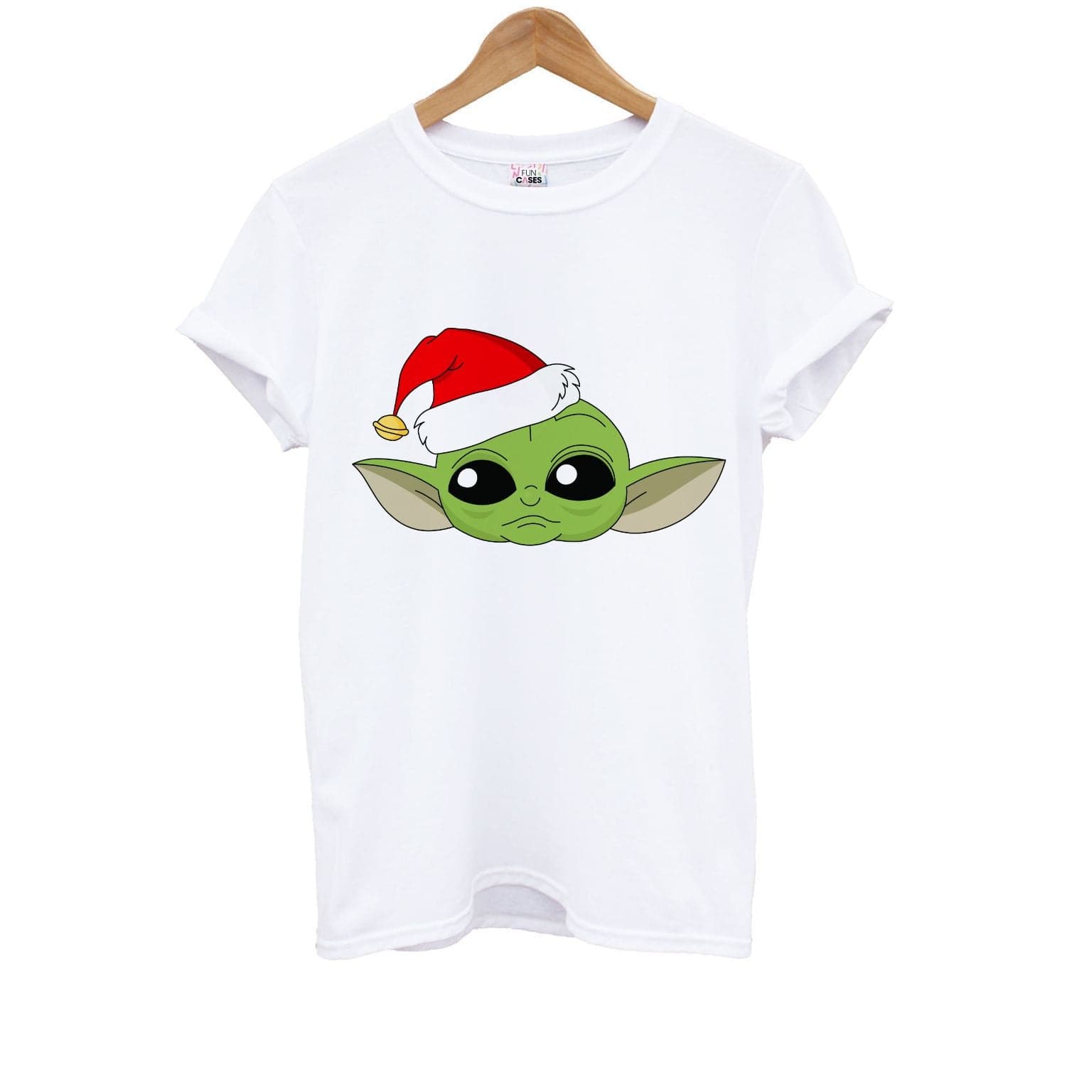 Baby Yoda Christmas Pattern Kids T-Shirt