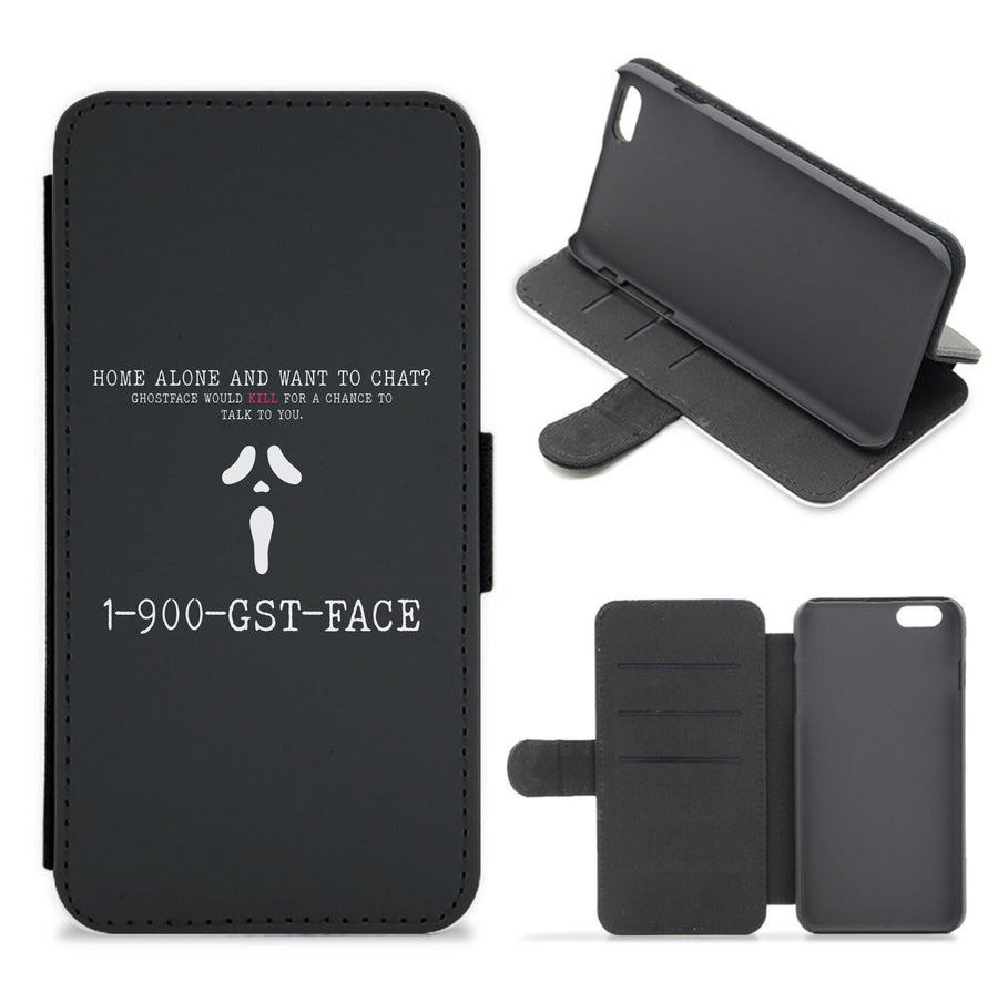 1-800-GST-FACE - Scream Flip / Wallet Phone Case