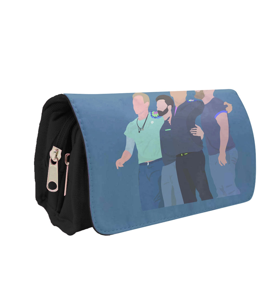 Coldplay Band Blue Pencil Case