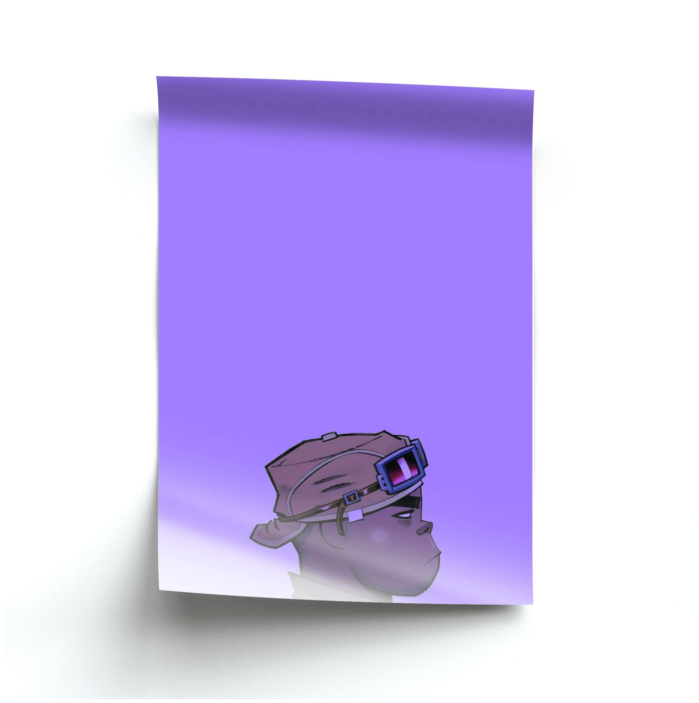 Purple 2d - Gorillaz Poster