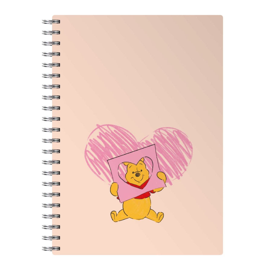 Pooh Heart Drawing - Disney Valentine's Notebook