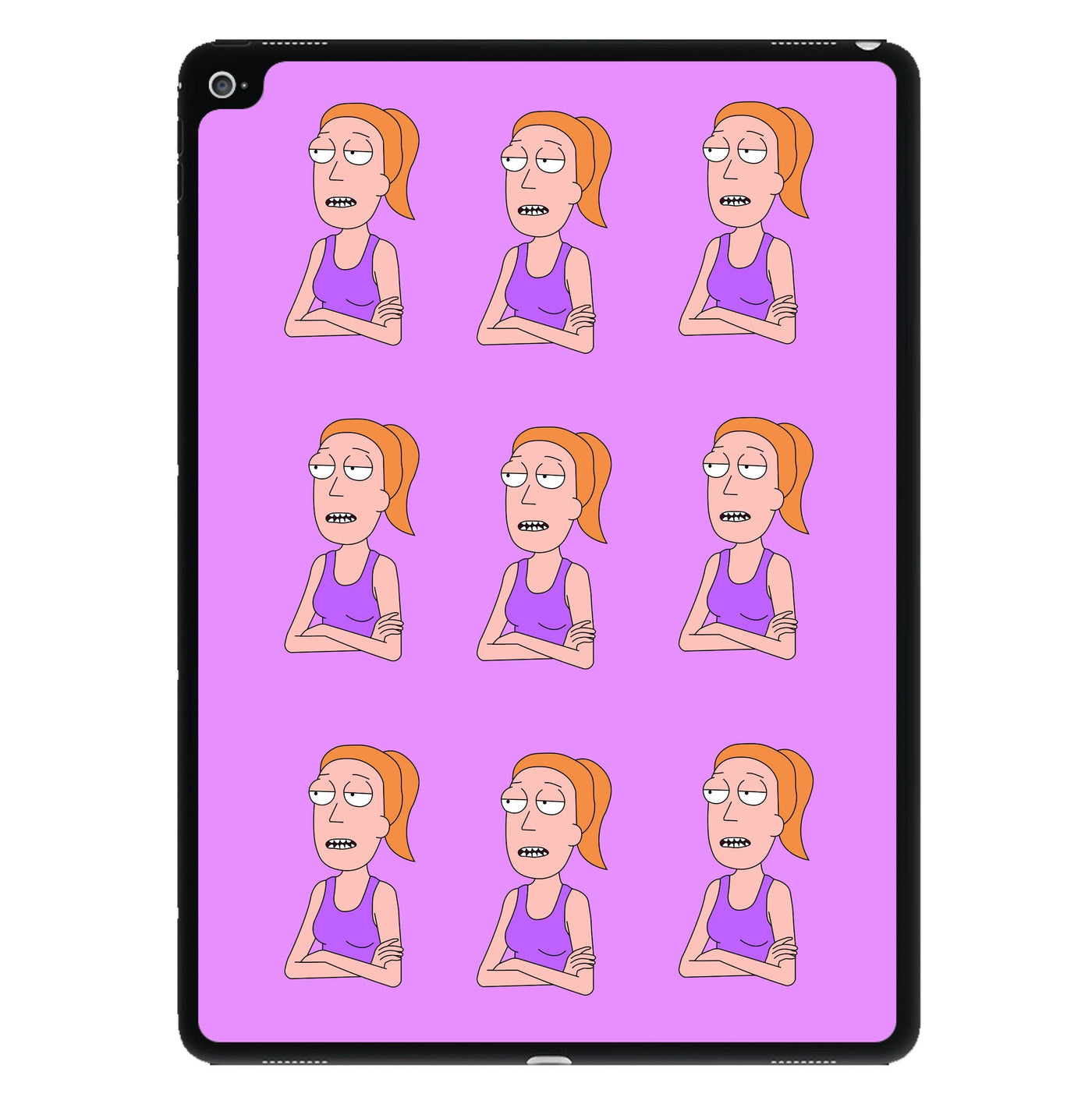 Summer Pattern - Rick And Morty iPad Case
