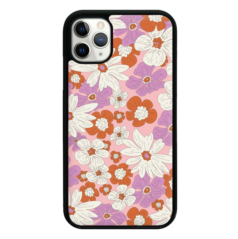 Retro Flowers - Floral Patterns Phone Case