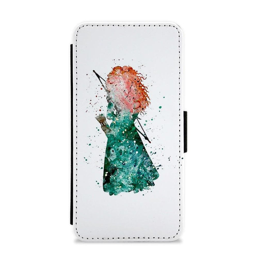 Watercolour Princess Merida Brave Disney Flip / Wallet Phone Case - Fun Cases