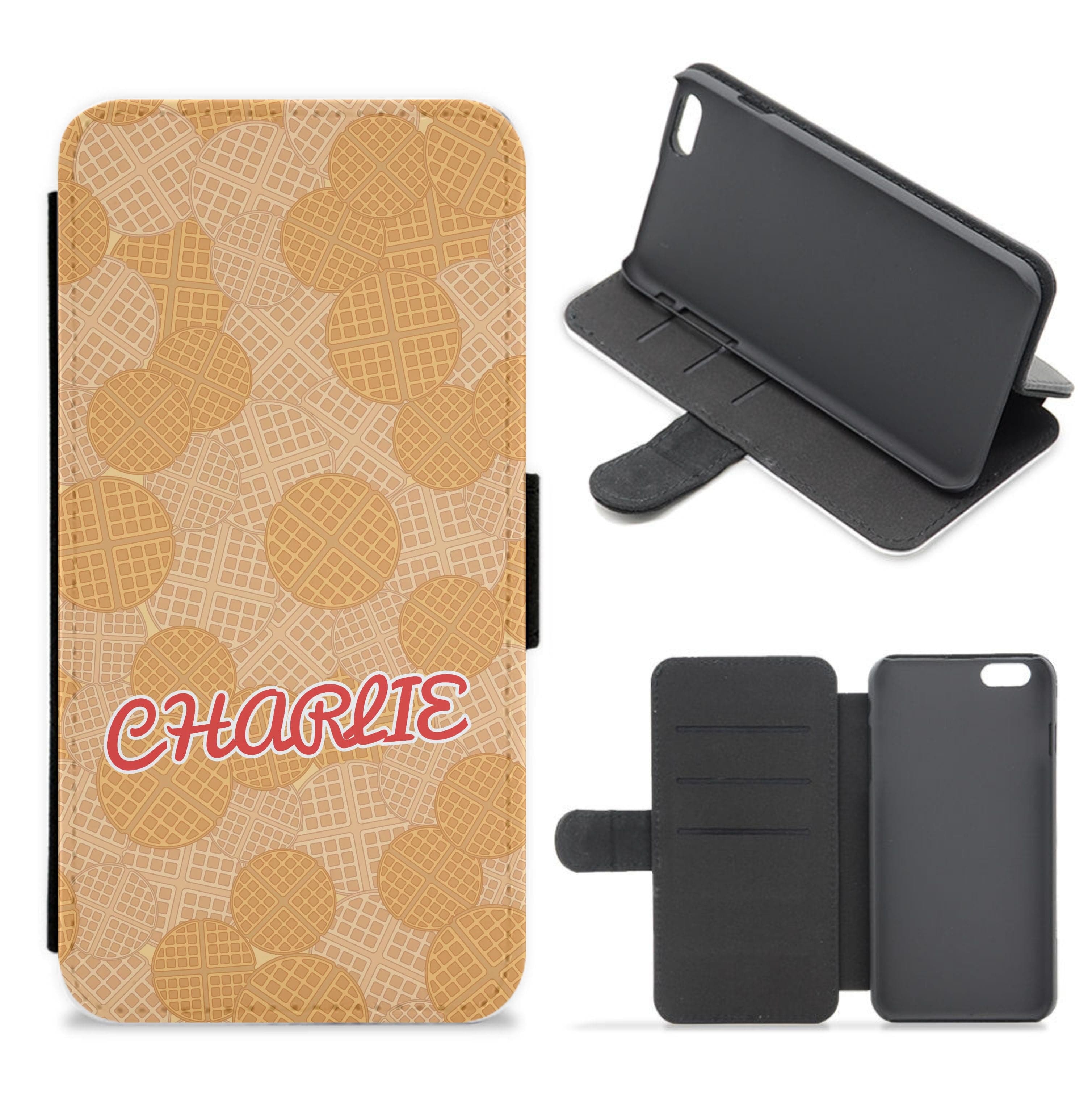 Waffles - Personalised Stranger Flip / Wallet Phone Case