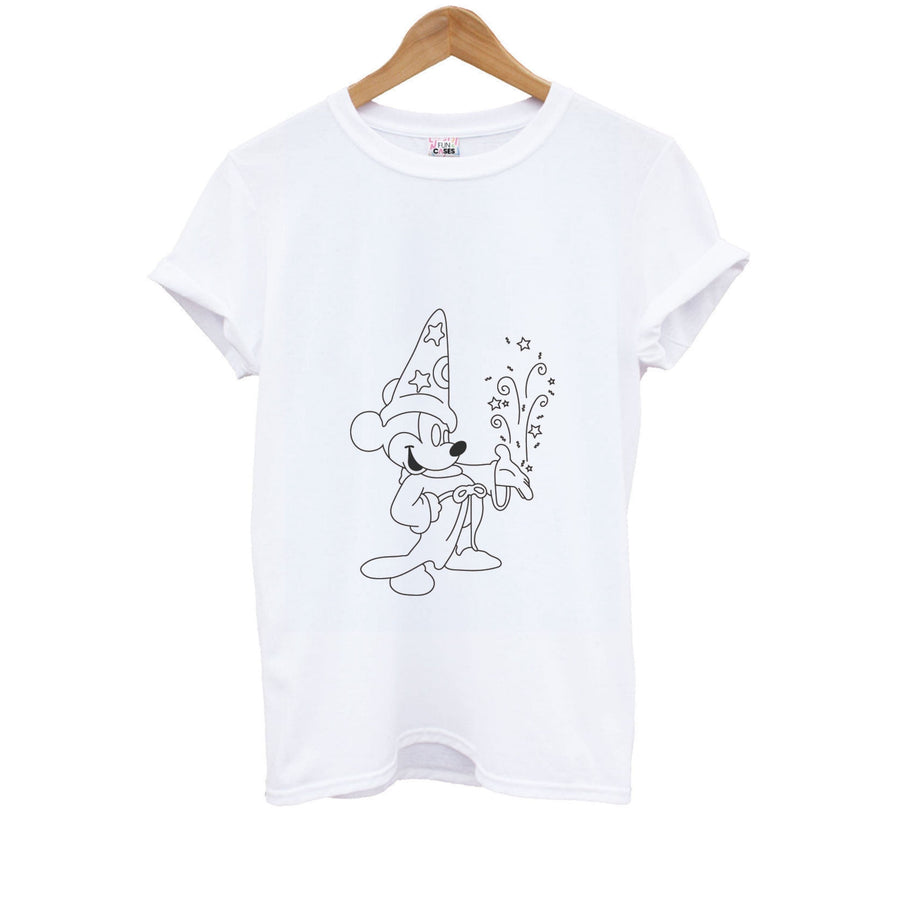 Wizard Mickey Blue Kids T-Shirt