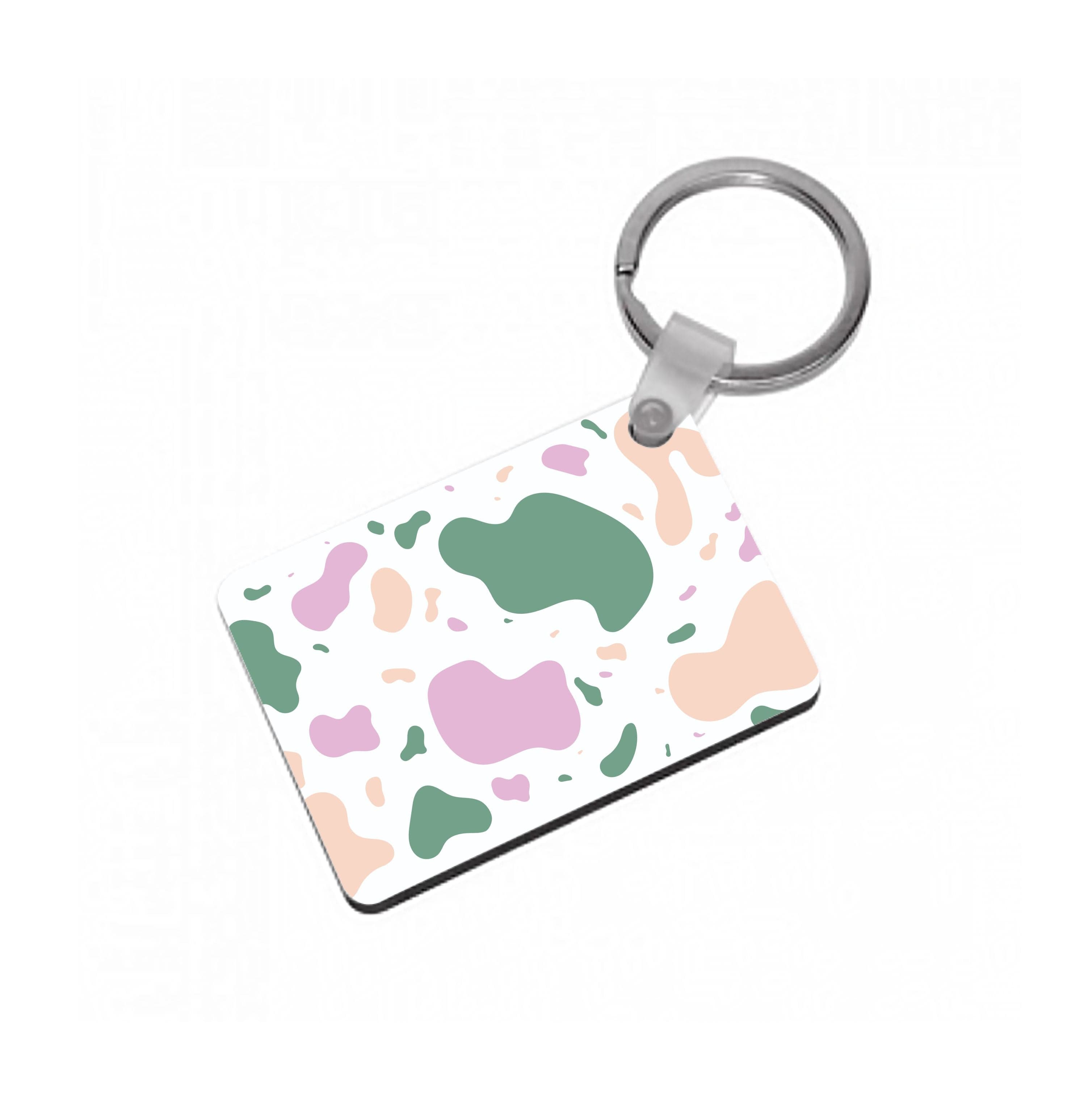 Abstract Pattern 8 Keyring